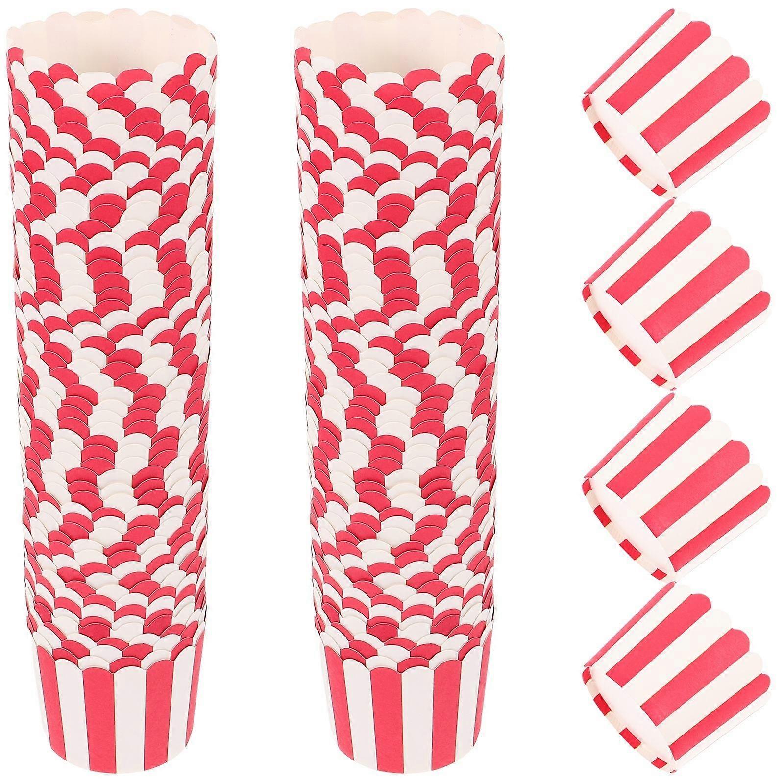 Red Paper Cupcake Liners for Baking Large Size Great for Home Use and Any Occasion 100 Pieces