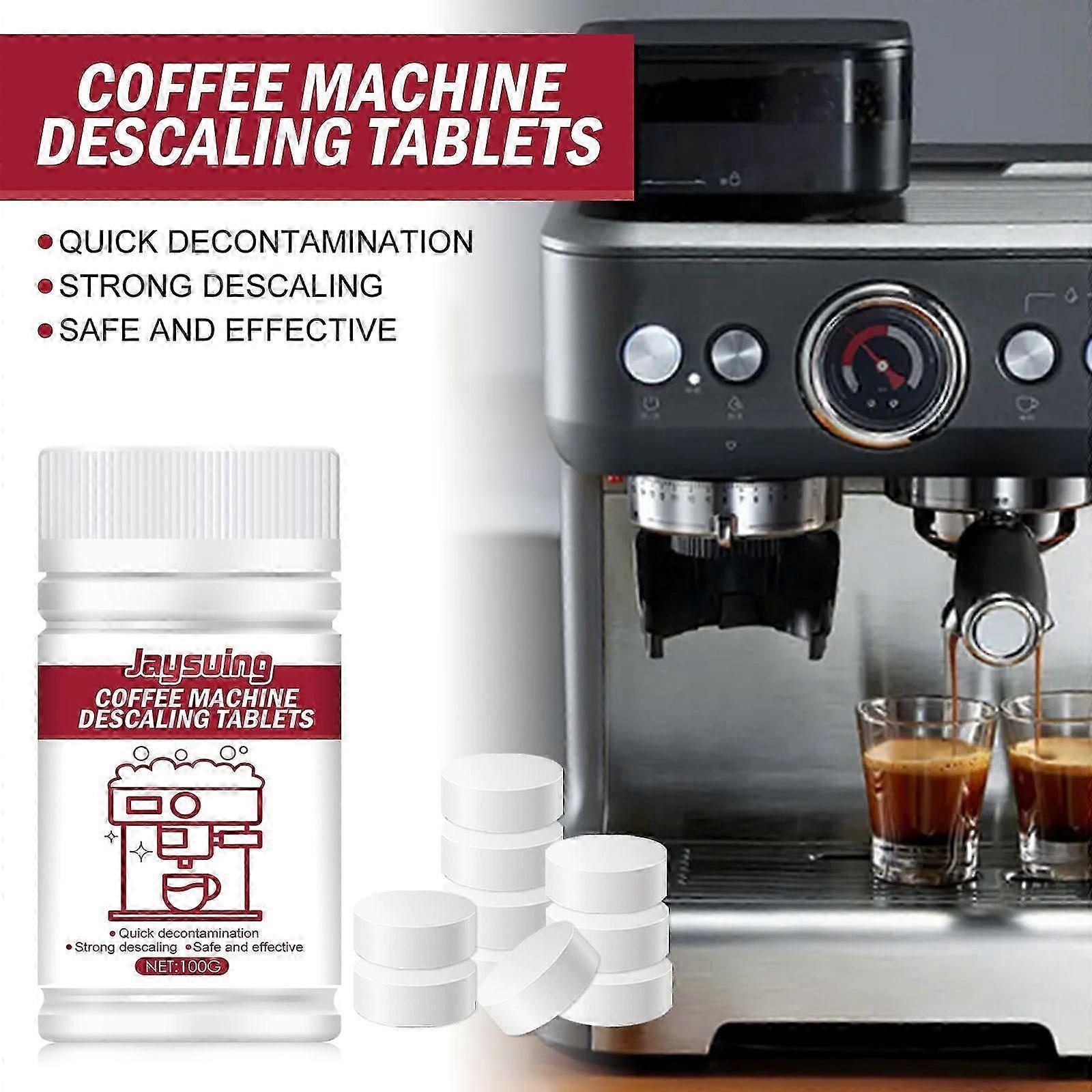 Effervescent Coffee Machine Cleaning Tablets - Powerful Natural Descaling & Odor Removal, Safe & Easy to Use, 100g Pack for Sparkling, Odor-Free Coffe