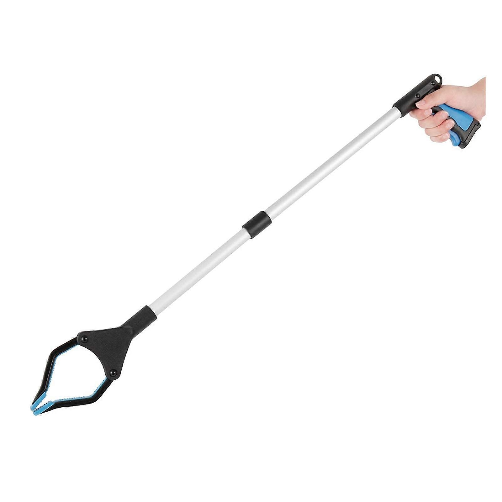 Foldable Extra Long Grabber Tool with Ergonomic Grip for Trash Pickup, Sky Blue Reach Extender