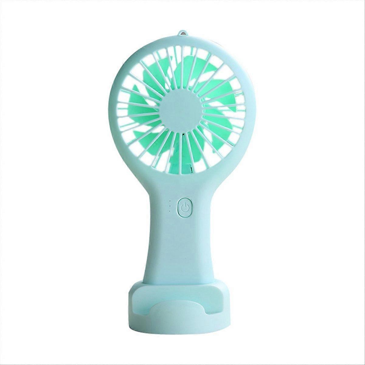 Green Portable Mini Handheld Fan USB Rechargeable Fan