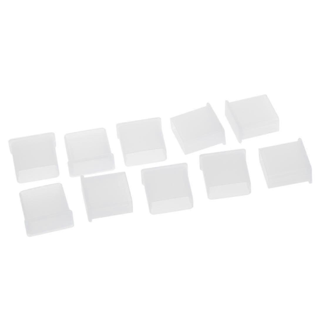 10pcs clear plastic USB type A plug dustproof plug stopper protection cap