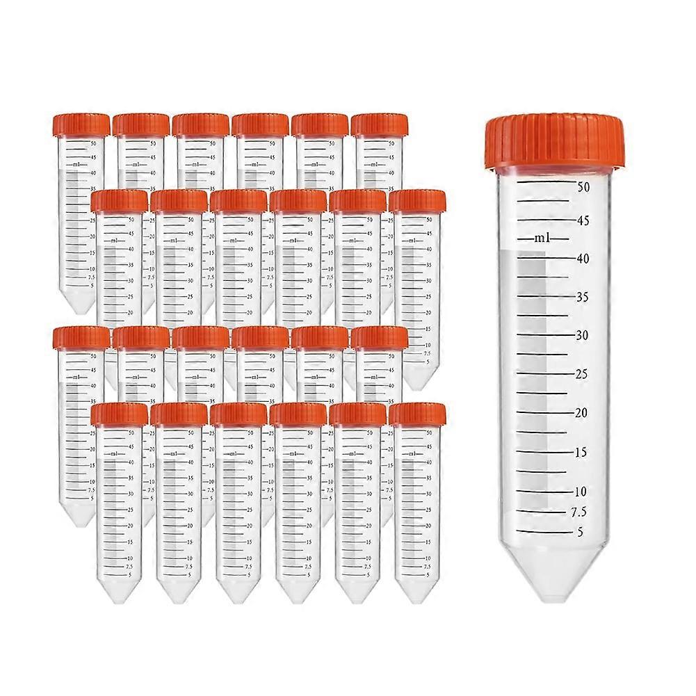 Conical Centrifuge Tubes 50mL,50Pcs Sterile Premium Polypropylene,Leak-Proof Screw Caps