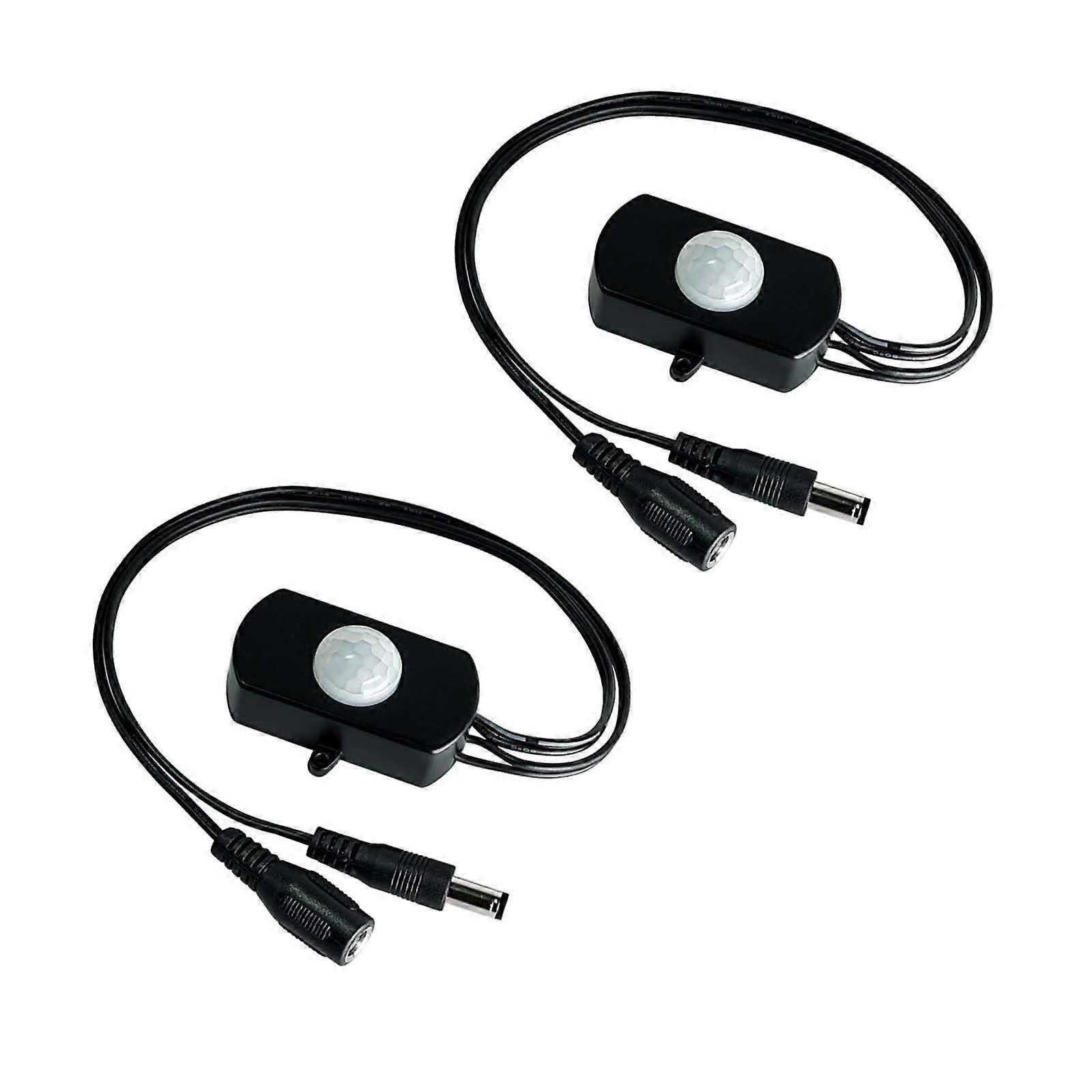 2Pack BS010L PIR Motion Sensor Light Switch for LED Cabinet and Closet Lighting, Adjustable Sensitivity