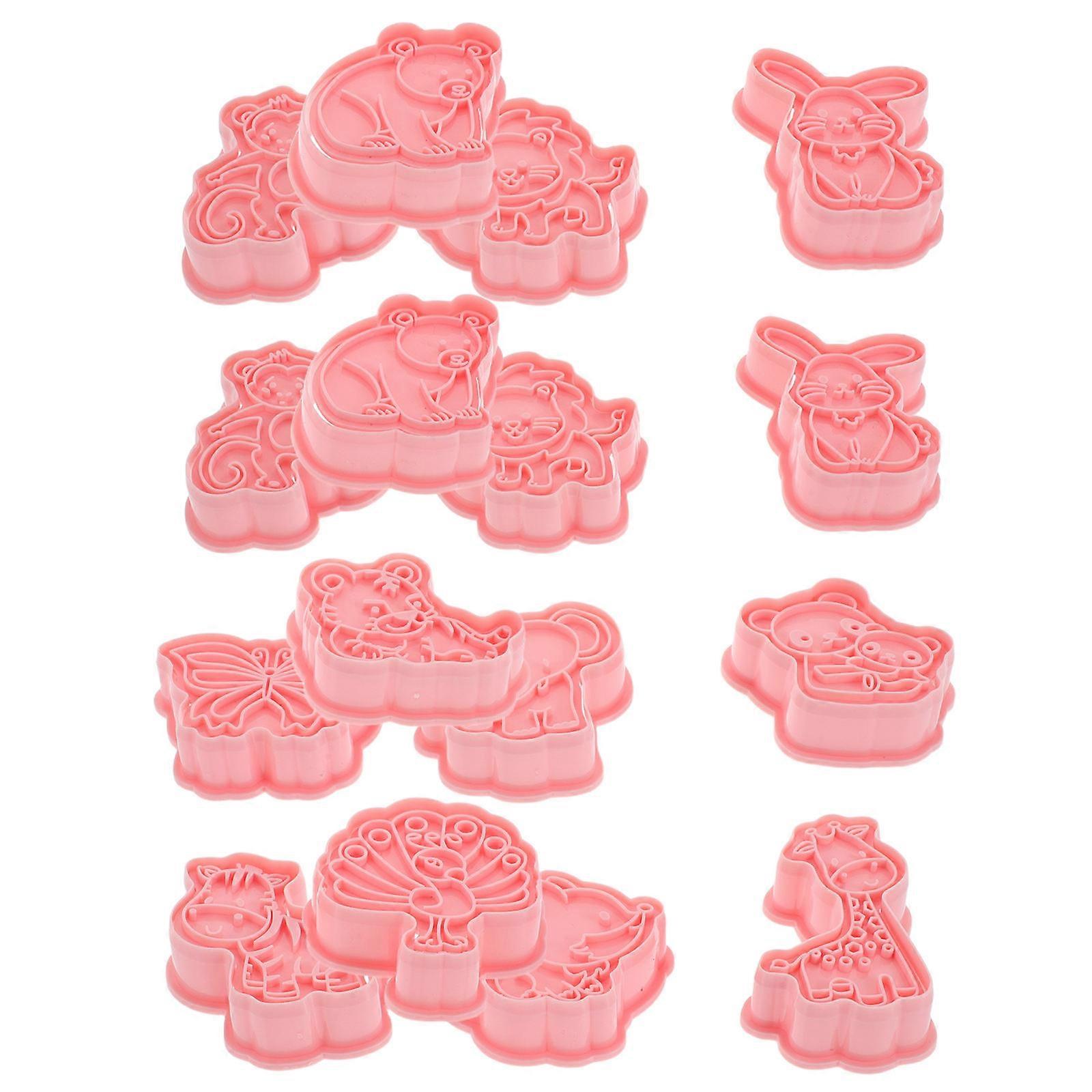 Animal Cookie Cutters 16Pcs Set for Creative Baking in PP