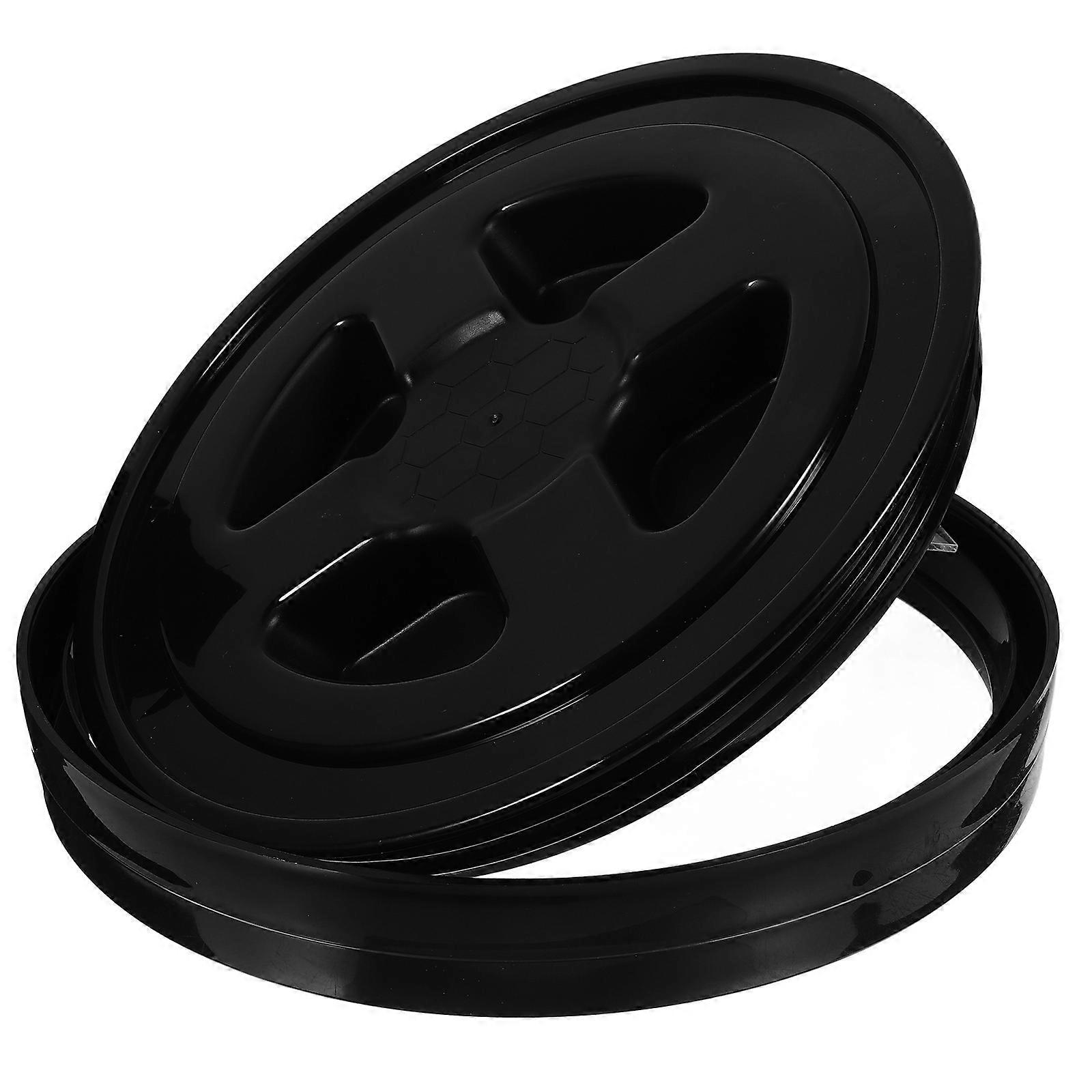 Gallon Drum Caps Bung Cap Replacement for Water Storage 3Pcs Black ABS