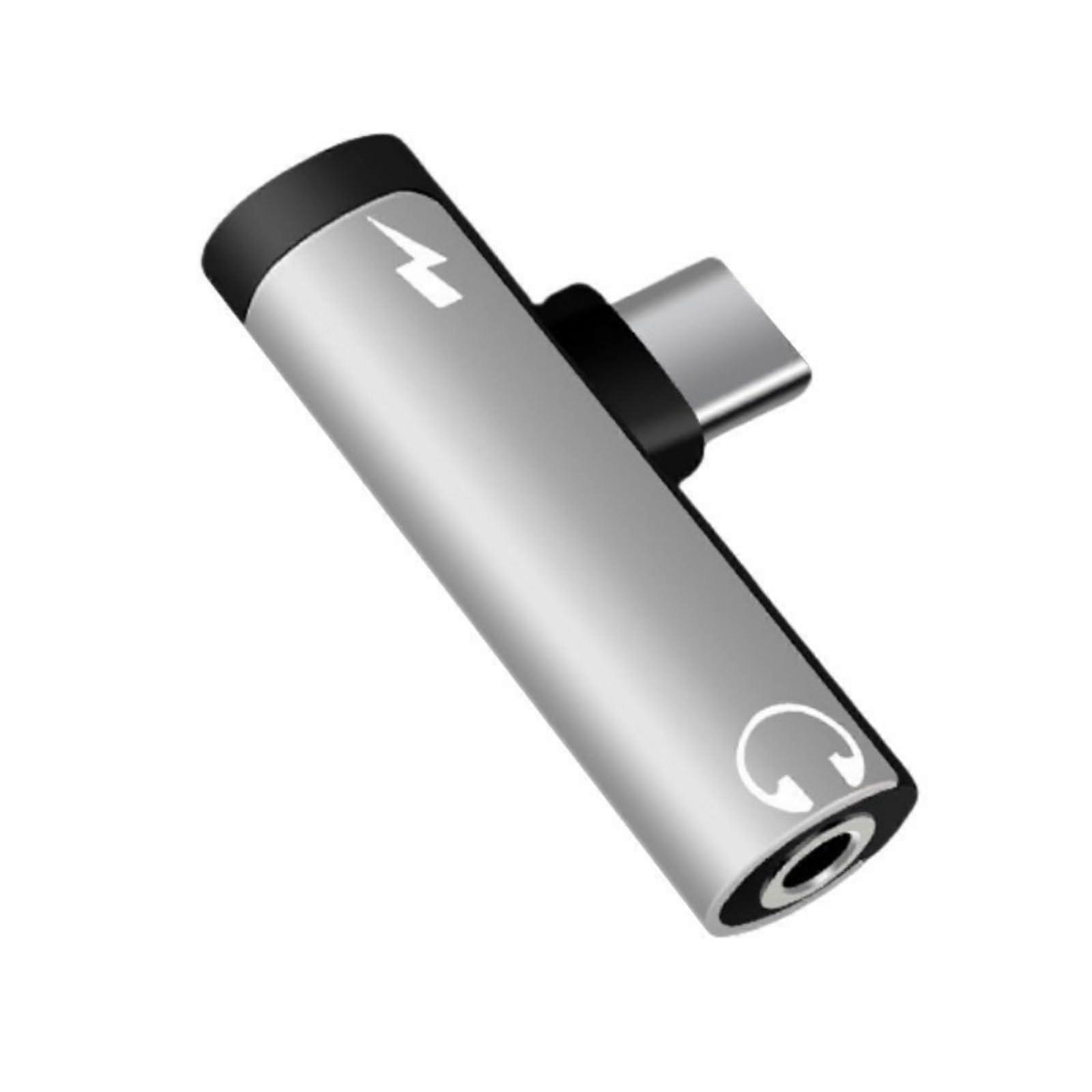 Simultaneous Charging Sound Link For 3.5mm Processor Aluminum Case USB For Robot Devices Silver