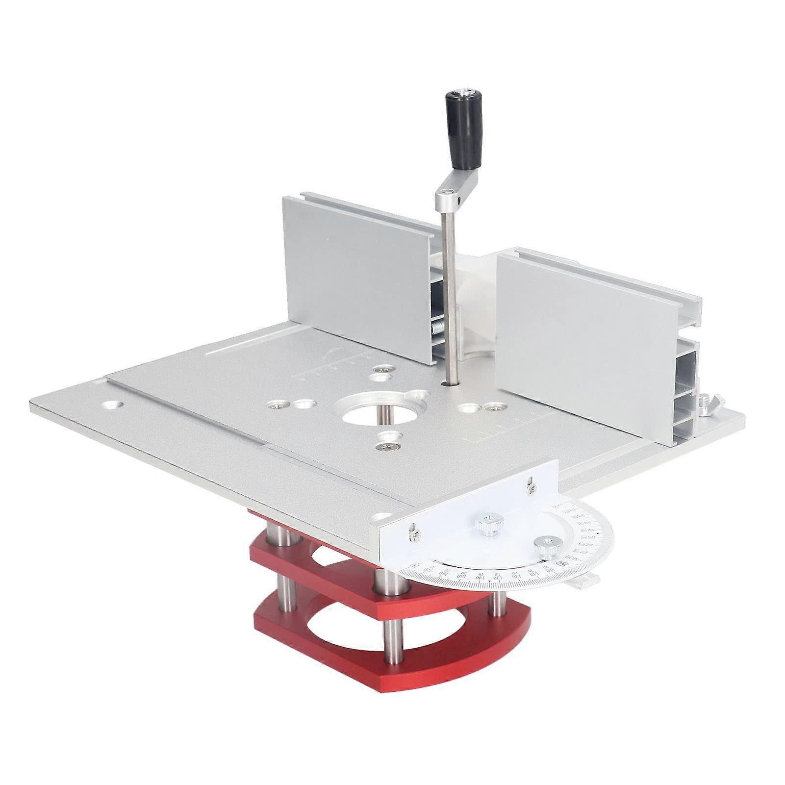 Universal Aluminum Router Lift for Woodworking with Precise Height Adjustment and Easy Installation