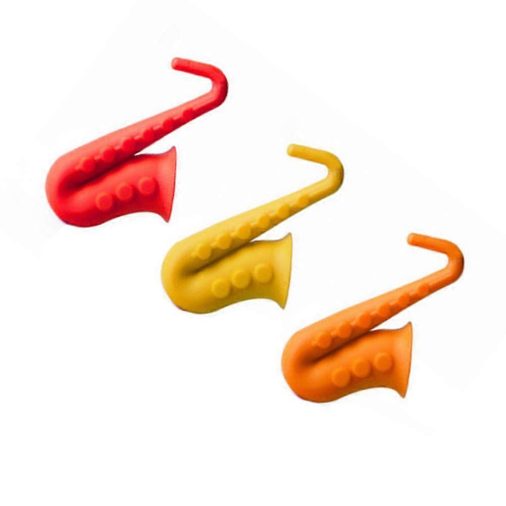 Horn Shape Pot Cover Lifter Overflow Prevention Kitchen Use Assorted Color 3Pcs