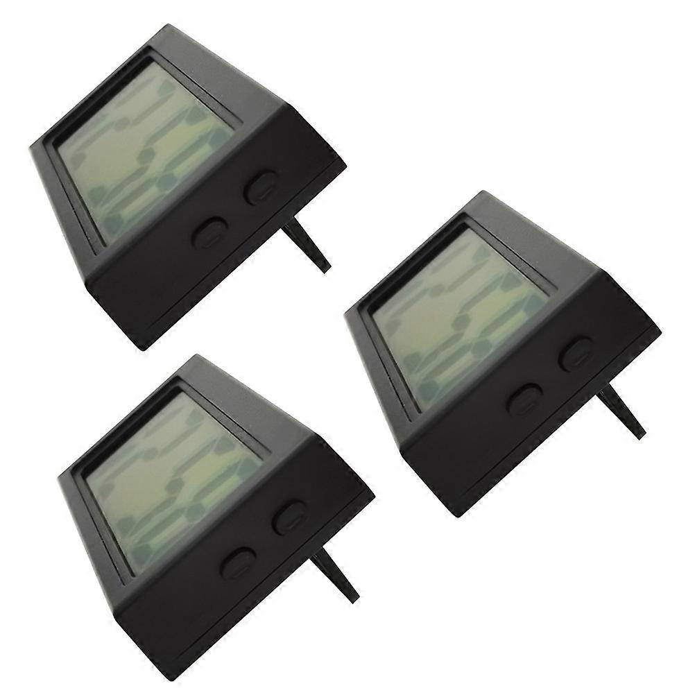 Portable Digital Clock Electronic Car Clocks Car Dashboard Home Use 3Pcs