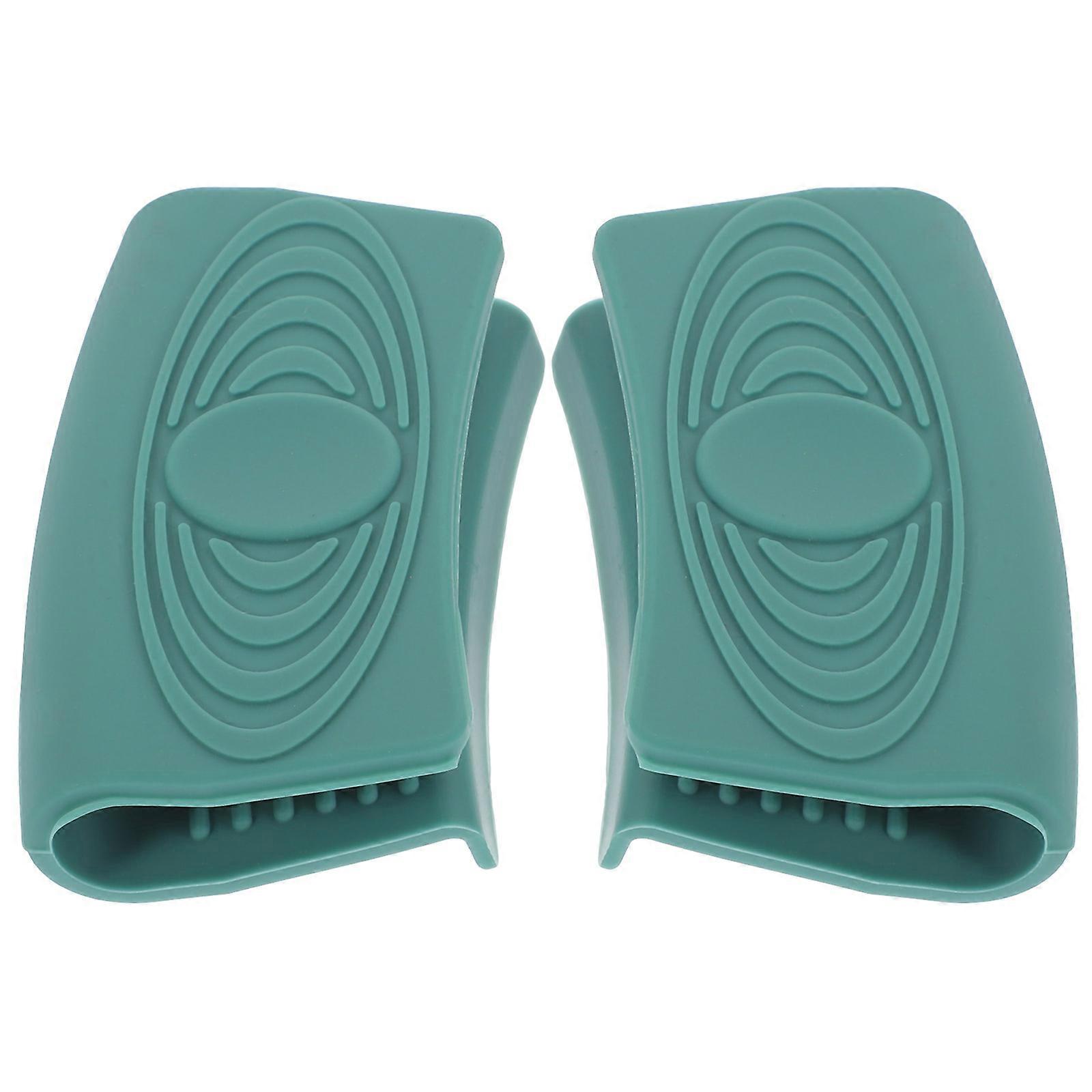 Heat-Resistant Silicone Pot Handle Cover Protective Sleeve for 2Pcs Cooking