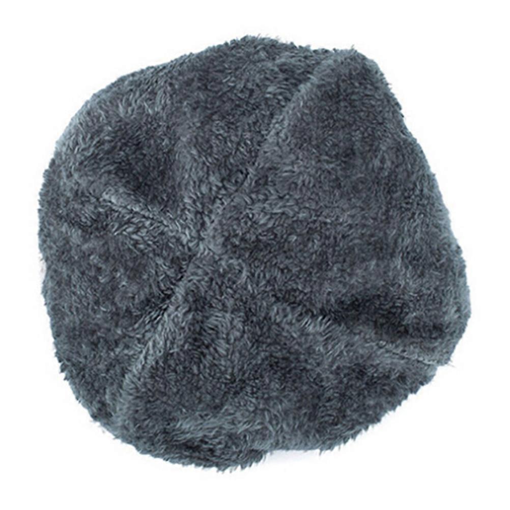 Knit Beanie Winter Hat for Men for Keeping Warm Thick Plush Grey