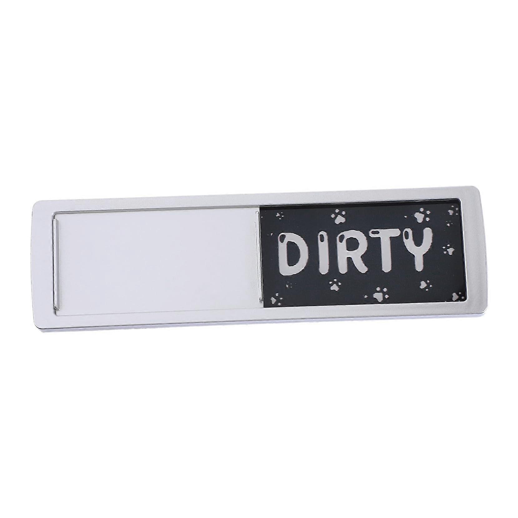 Dishwasher Clean Dirty Magnet DualSided Clear Status Indicator Black and White for Kitchen