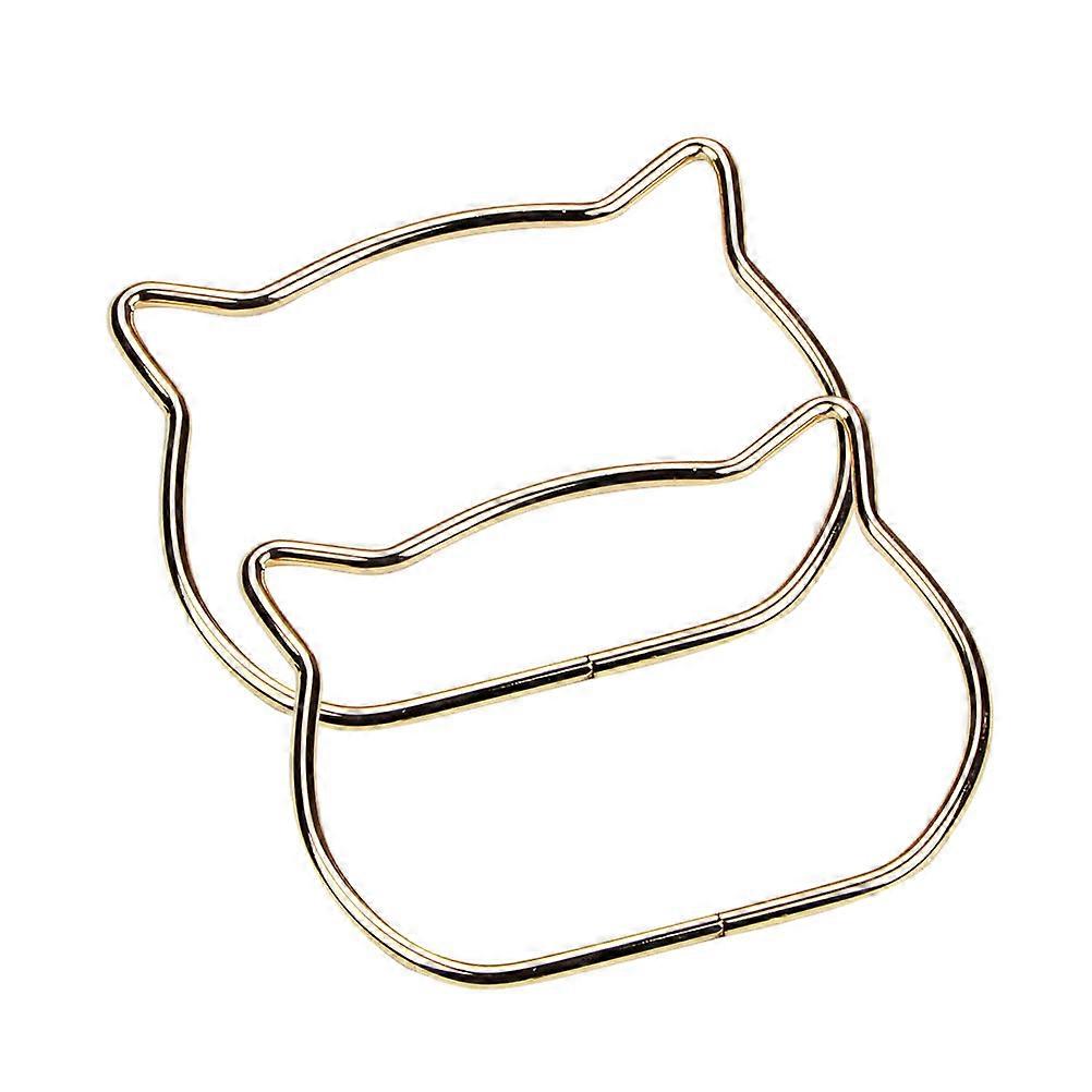Bag Cat Ear Handle Metal for 1Pair Simple Bag Cat Ear Handles Practical Use