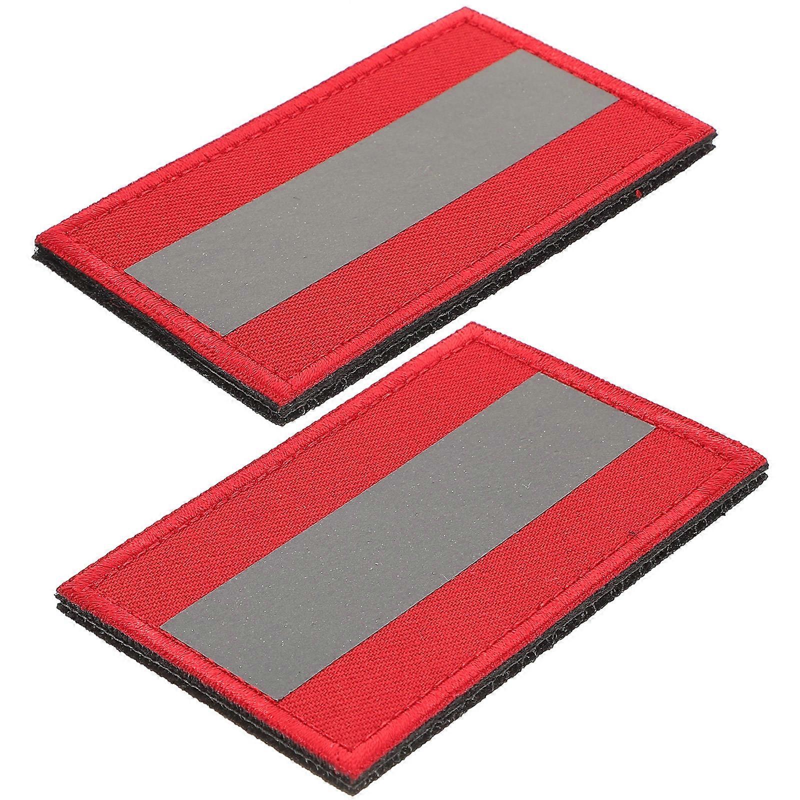 Reflective Patch 2Pcs Self-Adhesive Decorative Armband for Clothes and At Night Use