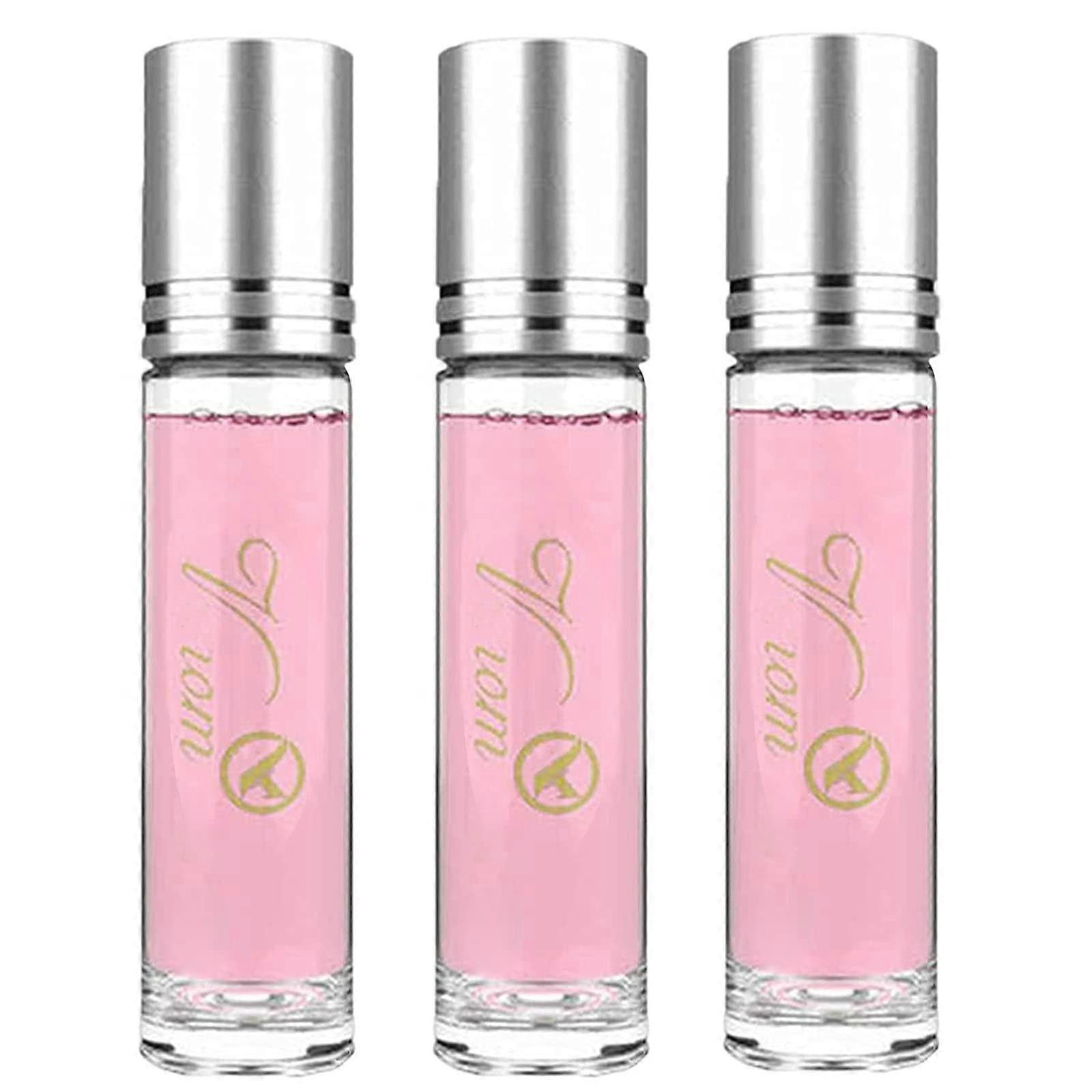 Solid Perfume Stick Set 3pcs with Longlasting Romantic Fragrance and Roll On Applicator