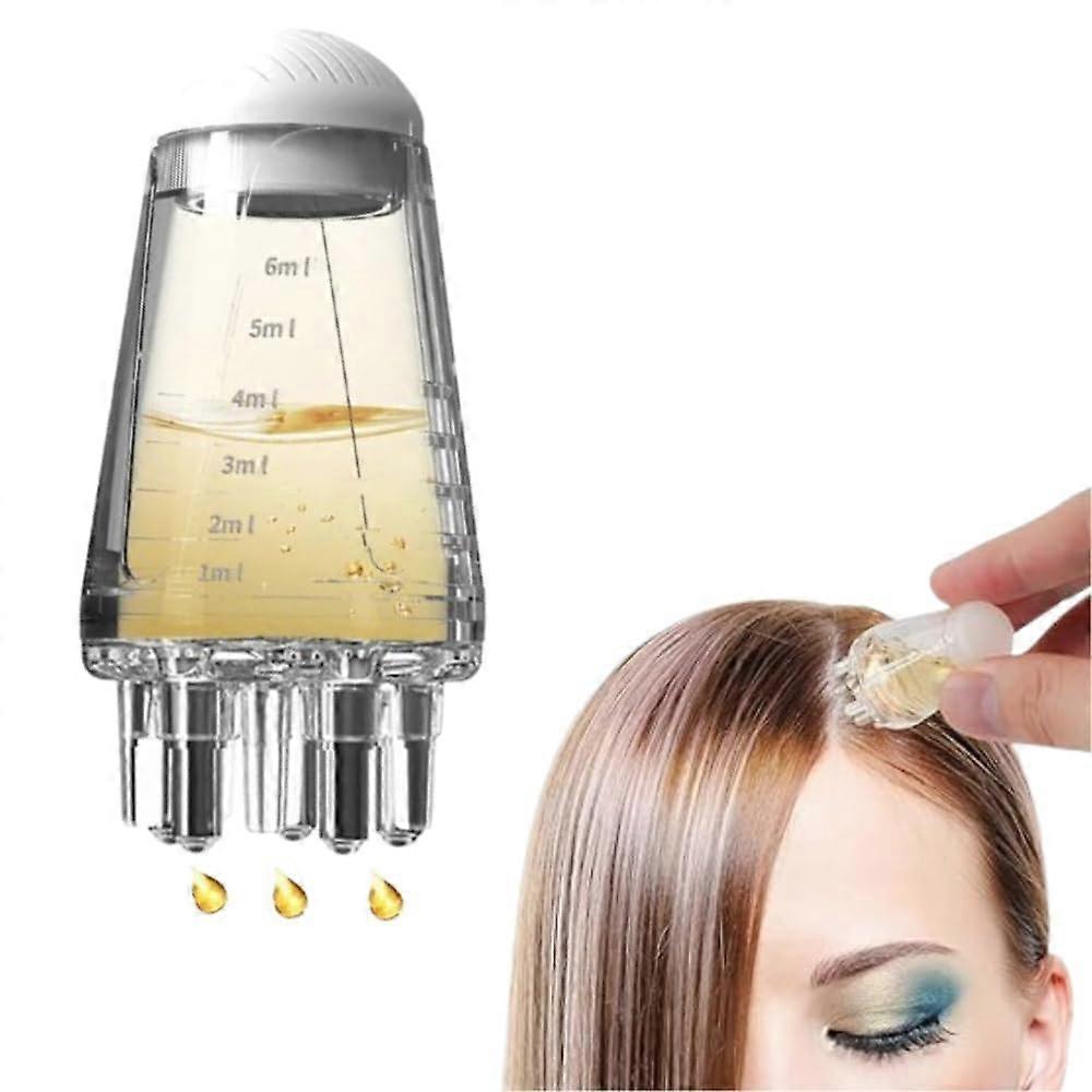 Scalp Oil Applicator with Comb, Precise Root Application for Hair Growth, Leakproof Bottle