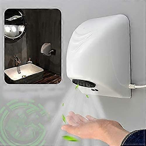 Automatic Hand Dryer with Smart Infrared Sensor, Wall Mounted Electric ABS, 600W for Bathrooms