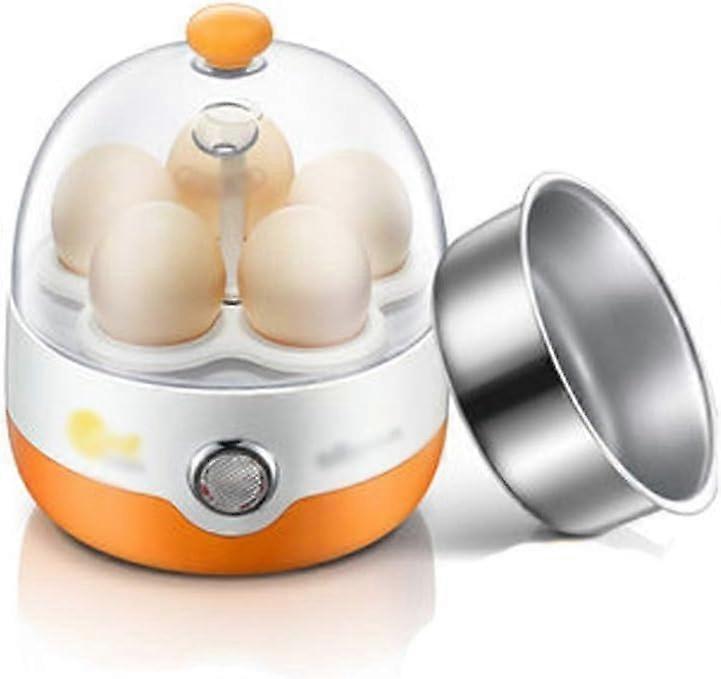 Egg Cooker Electric Egg Boiler with Automatic PowerOff MultiFunction Breakfast Steamer Orange