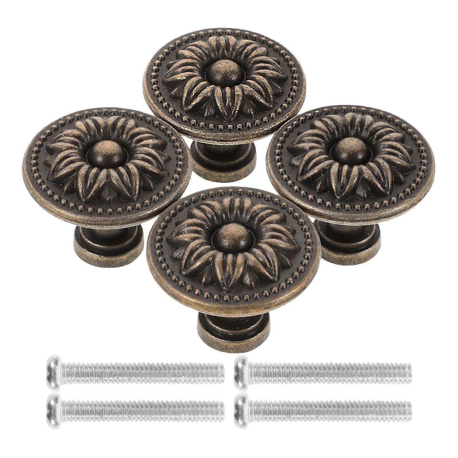 4pcs Cabinet Pull Handles Drawer Knobs Cupboard Knobs Furniture Accessories