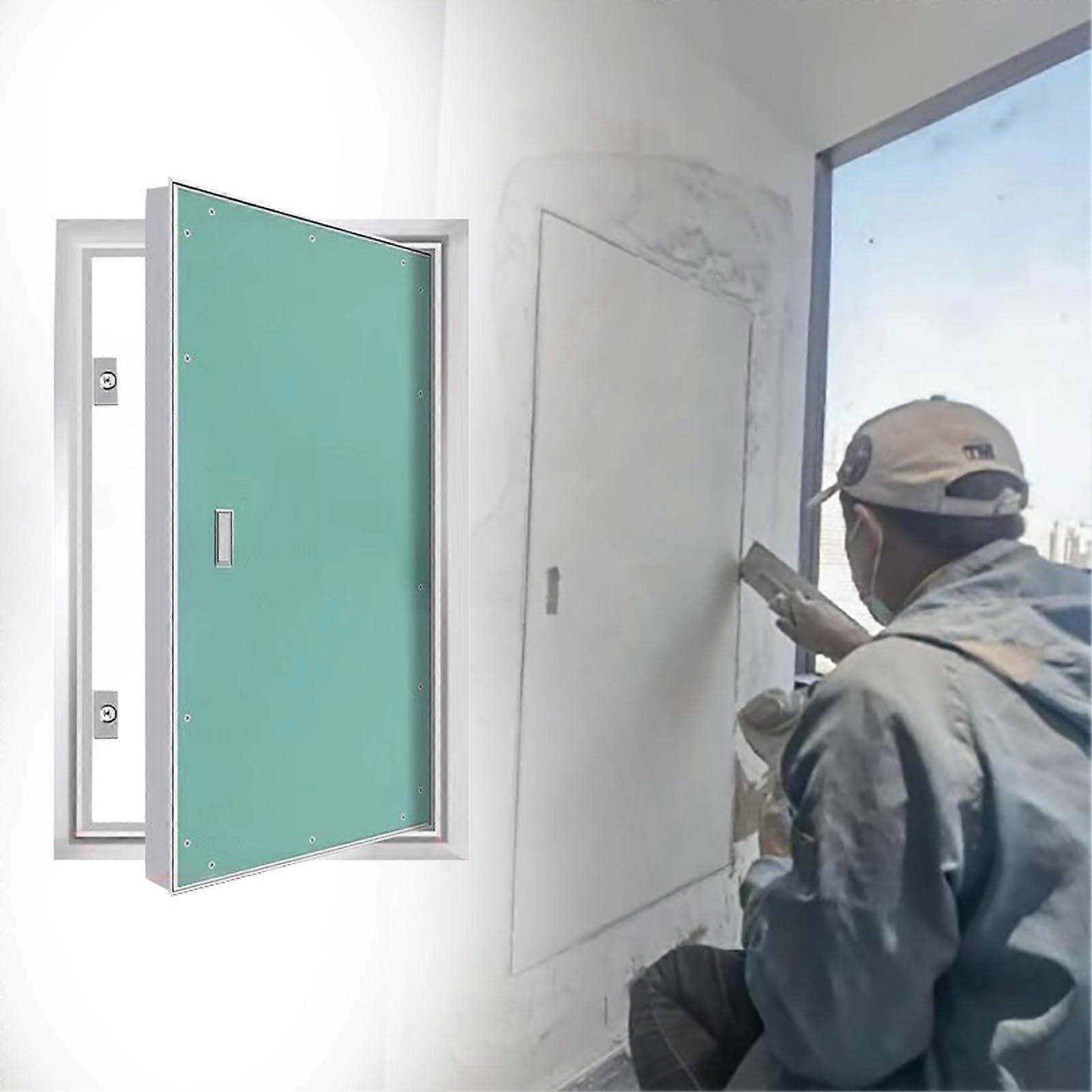 Paintable Drywall Access Panel with Magnetic Lock, Flush Mount Wall Access Door 25x25cm