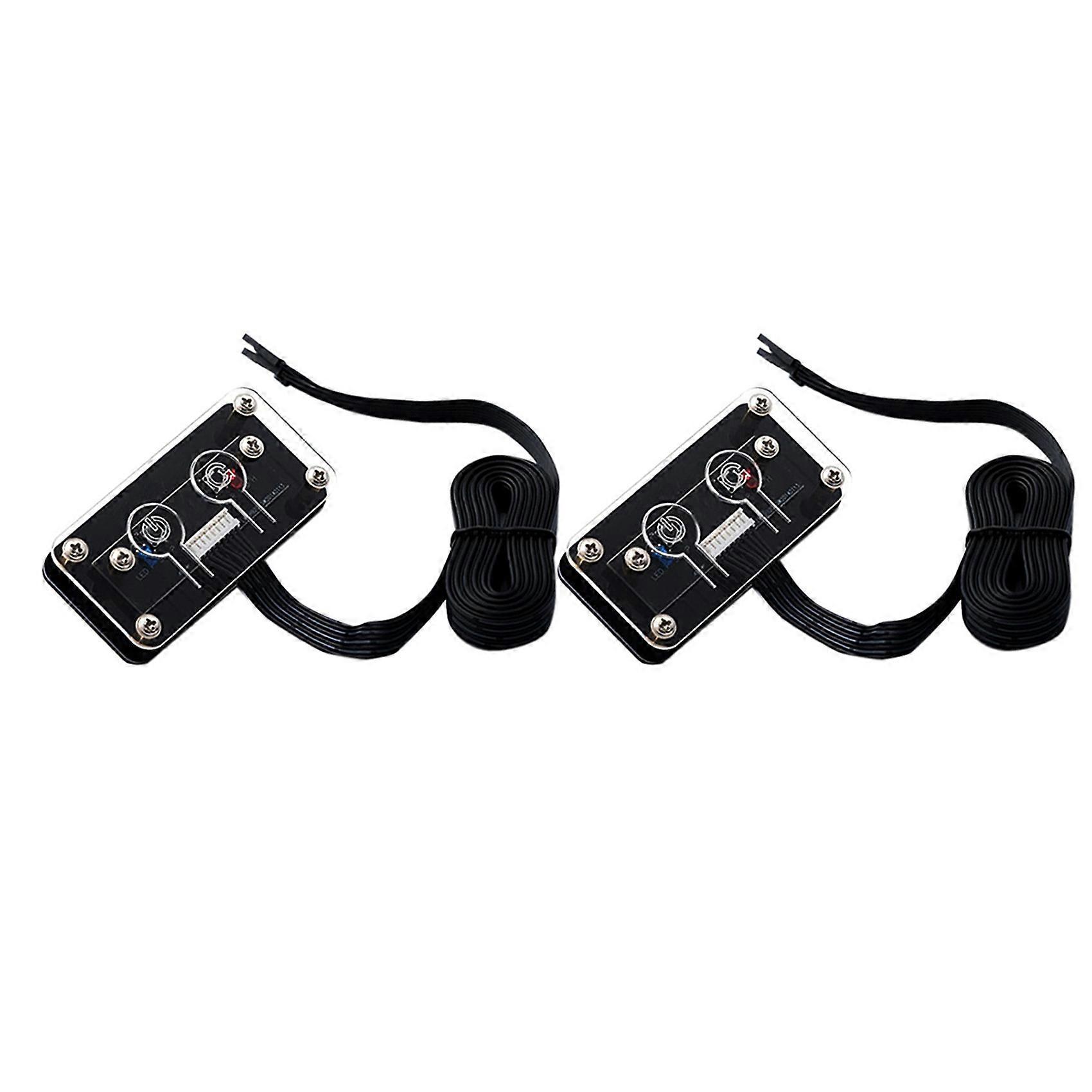 2X Desktop Computer Switch External Power Switch Power Button+Restart Button PC Case Power Supply Button, 60cm