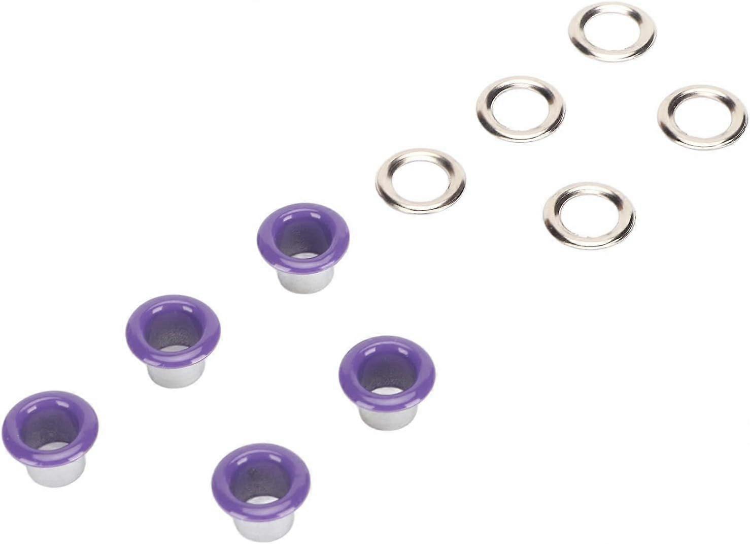 Clothes Eyelets Kit, 500 Sets Sturdy Copper Grommet Kit for Clothes Purple