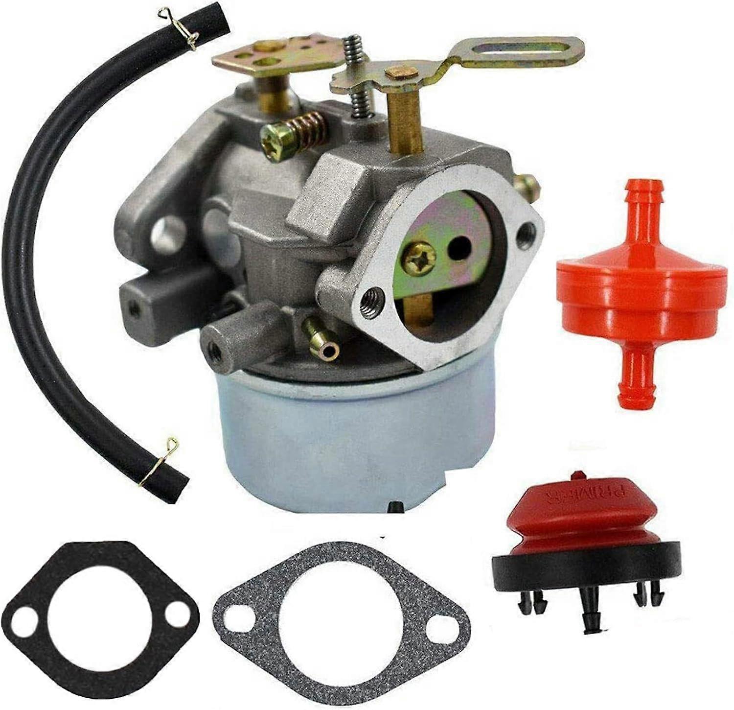 7hp Snowblower Carburetor Replacement for Tecumseh Model 5256 E7B Engine, Restores Performance