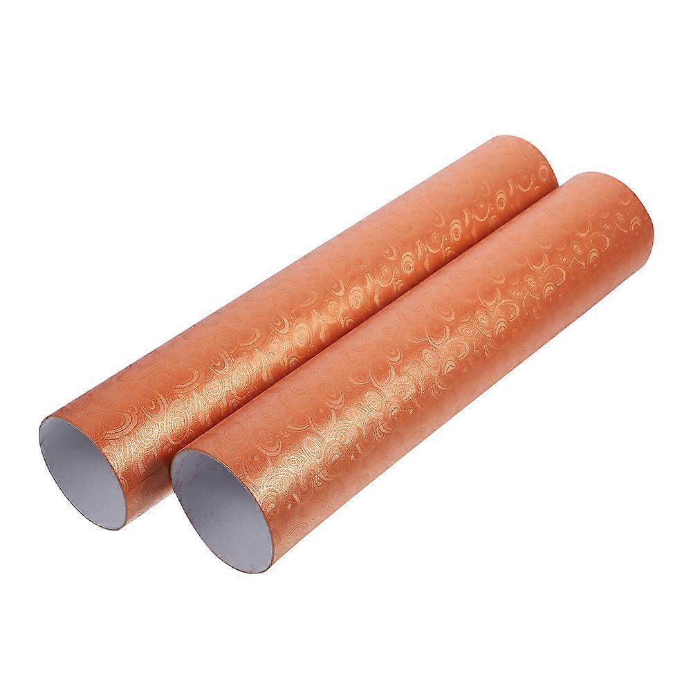 Poster Protector Paper Storage Tube for Storage Use 2Pcs Orange Document Tube