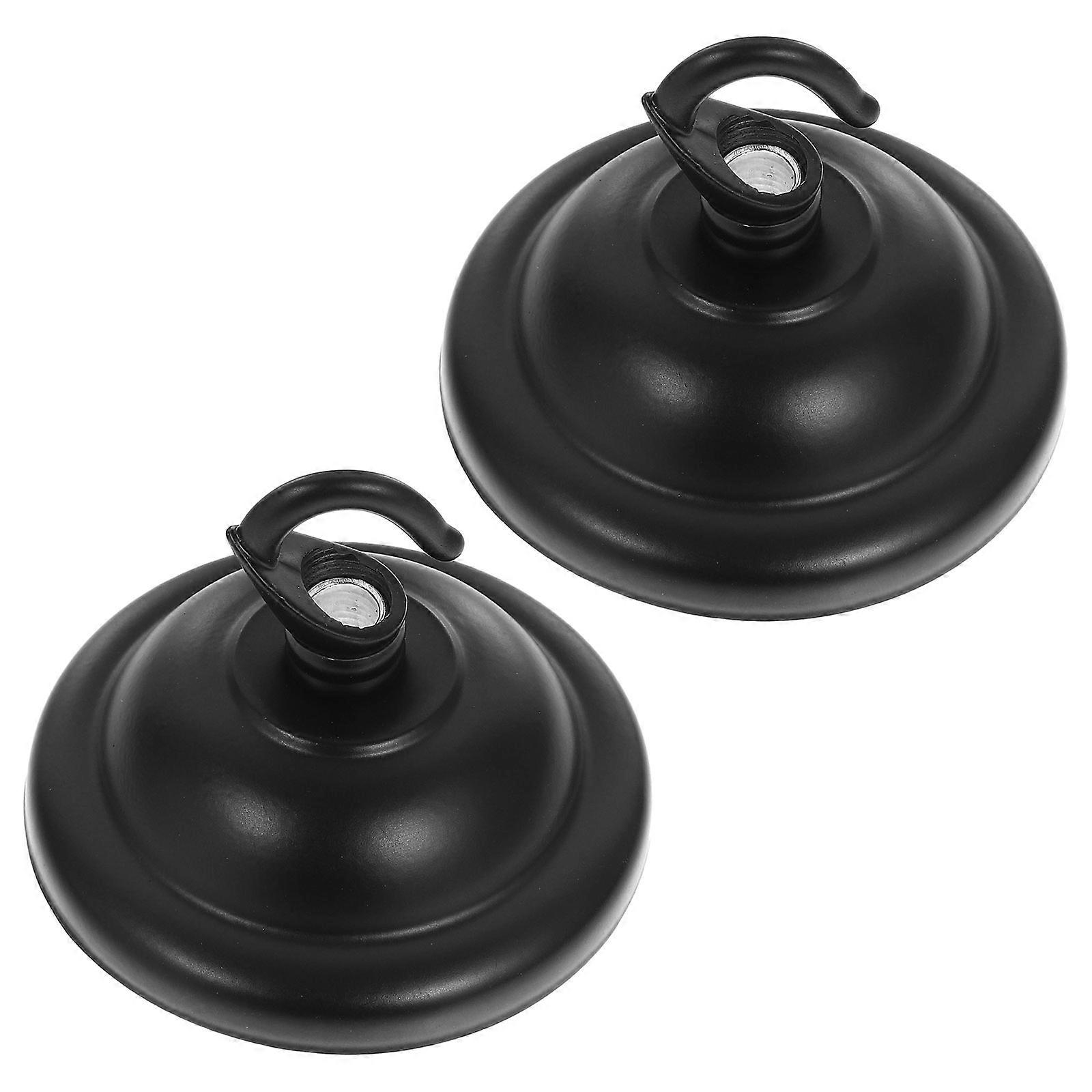 Vintage Black Chandelier Ceiling Plate Hooks for Ceiling Light 2Pcs
