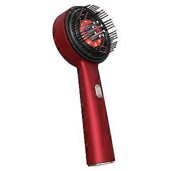 Electric Hair Oil Applicator Scalp Massage Brush 3 Custom Modes for Relaxation and IPX7 Waterproof Oil Dispenser Red