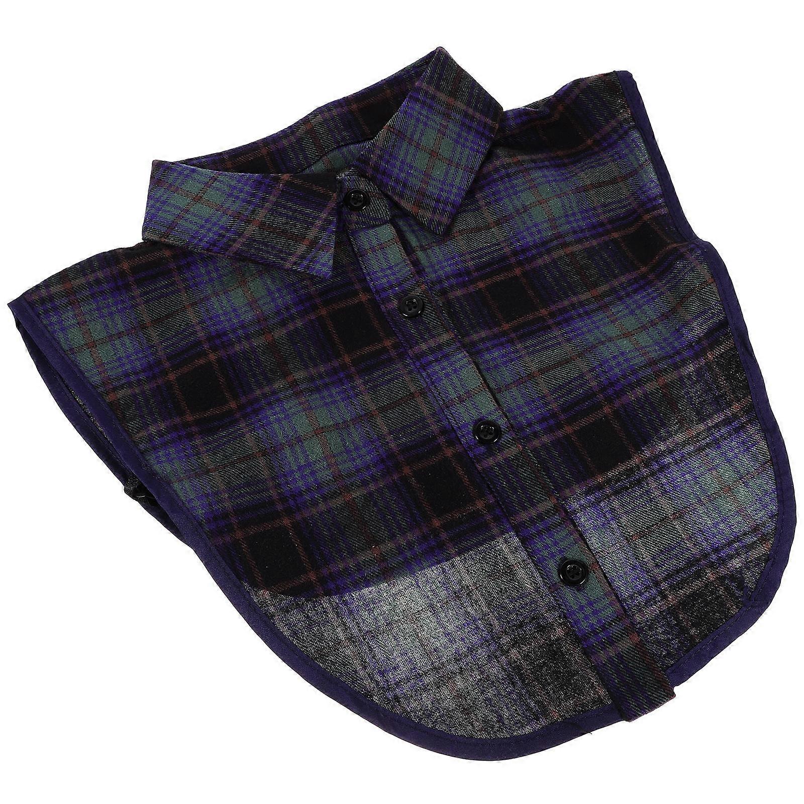 Cotton Green Shirt Insert Collar for Decor with Detachable Feature