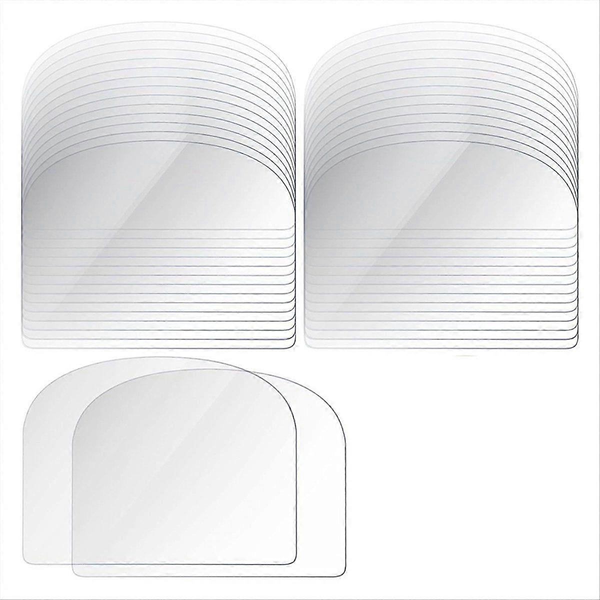 80PCS Plastic Transparent Soft Scraper Cake Cream Scraping Plate Baking Round Edge Cutter Elastic Baking Scraper