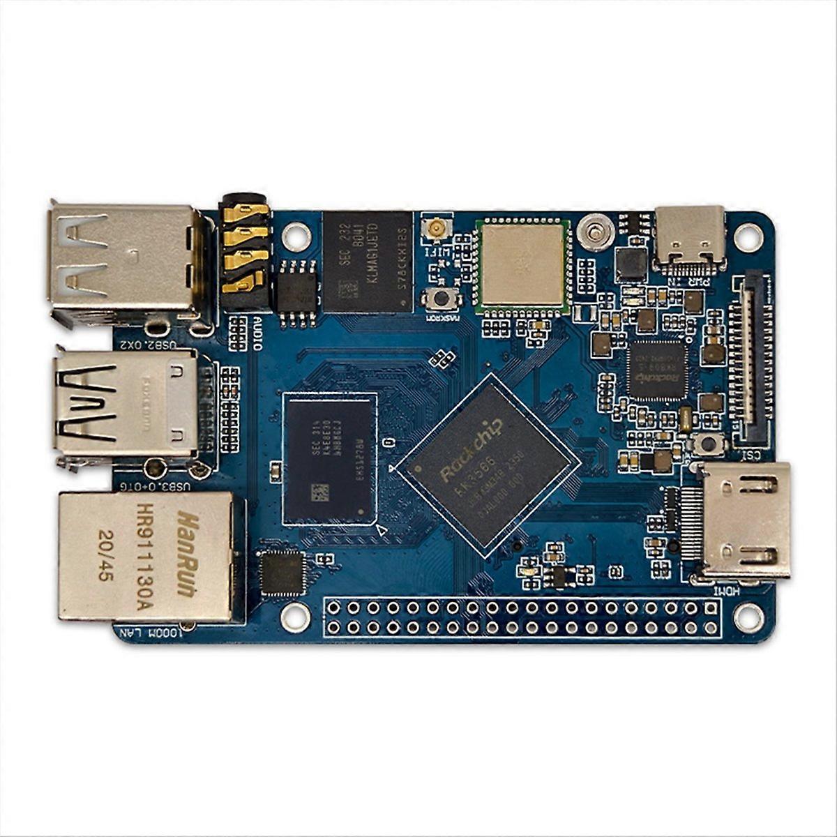 RK3566 Development Board ARM Microcontroller 4K 60fps WiFi-BT with Wired Network for Linux Android 2G+16G