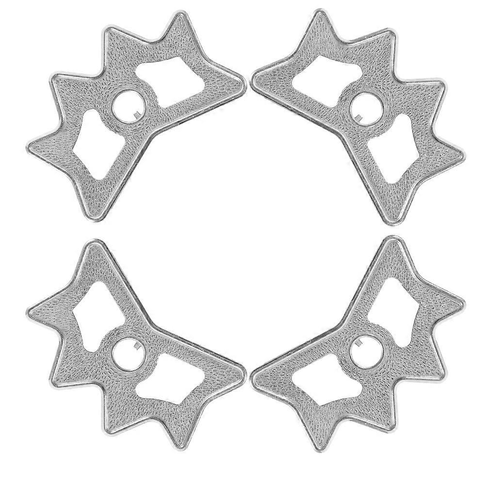 Silver Metal Cue Bridge Head for Stable Pool Cue Rest 4Pcs