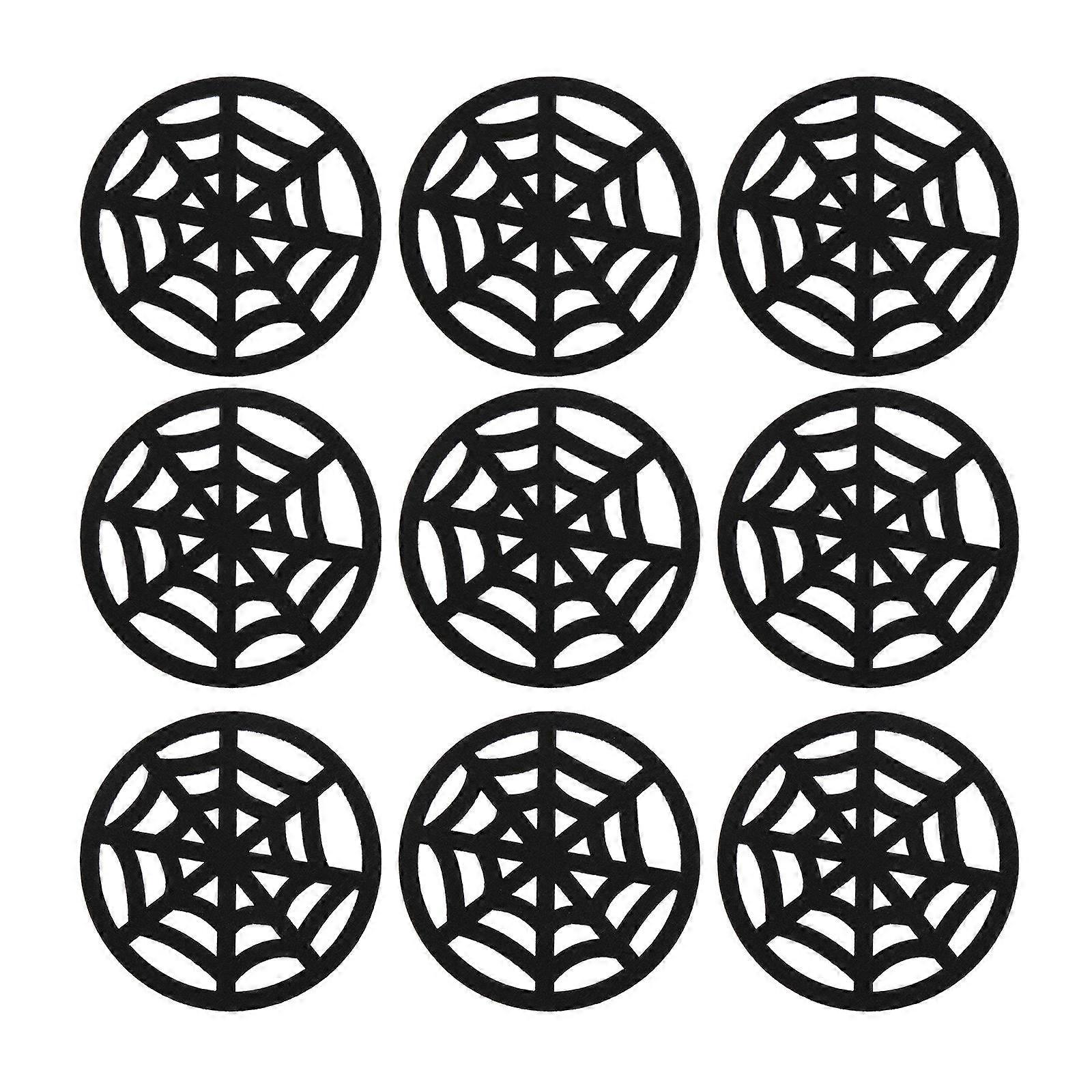Mat for Halloween 12Pcs Felt Hollow Design Table Accessory