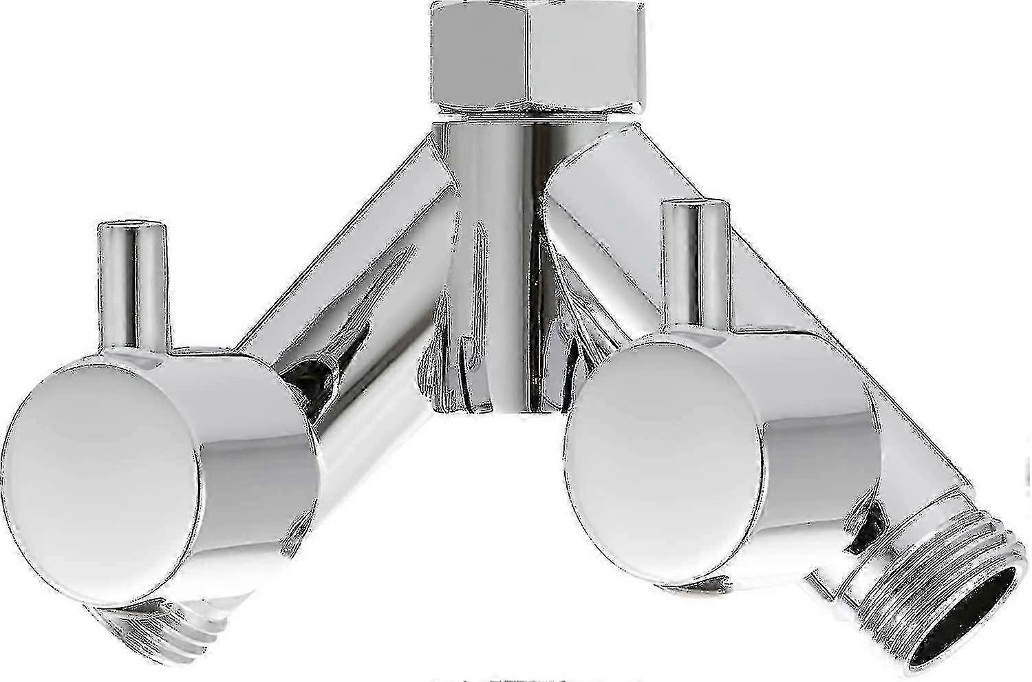 Forkromet messing Y-splitterventil 1/2 tommer til bruser