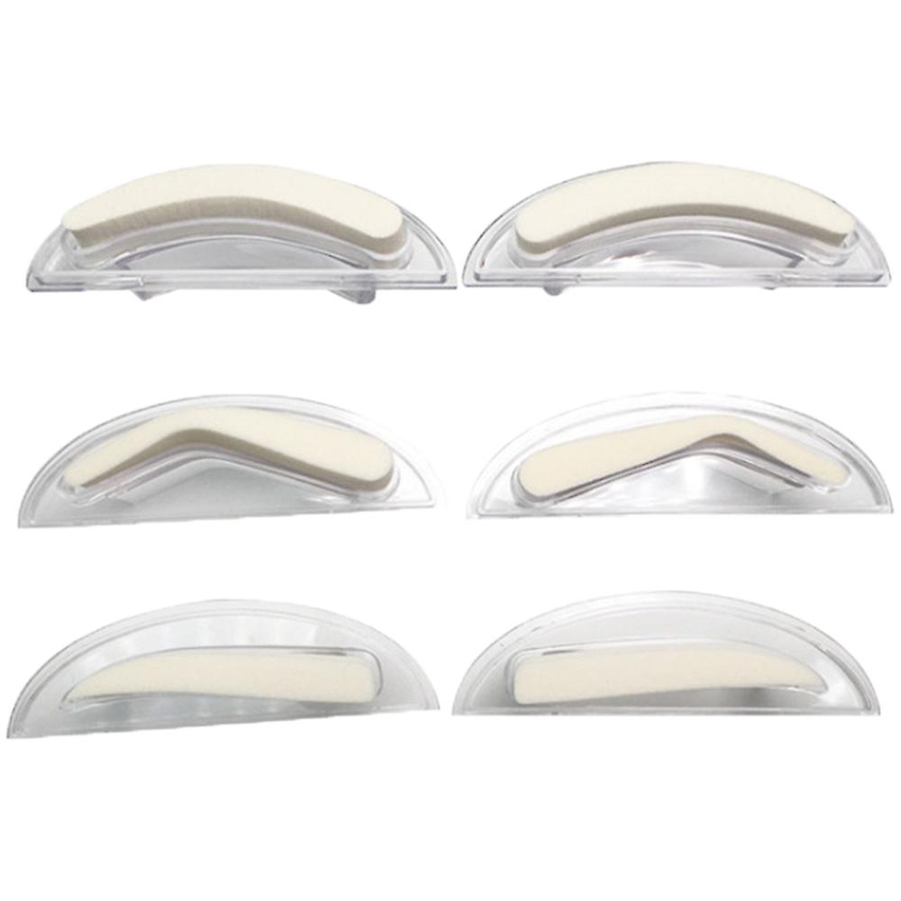 Adjustable Eyebrow Stamp,Waterproof Eyebrow Powder Stamper Kit Eyebrows Makeup Tools with Arched Eyebrow sponge