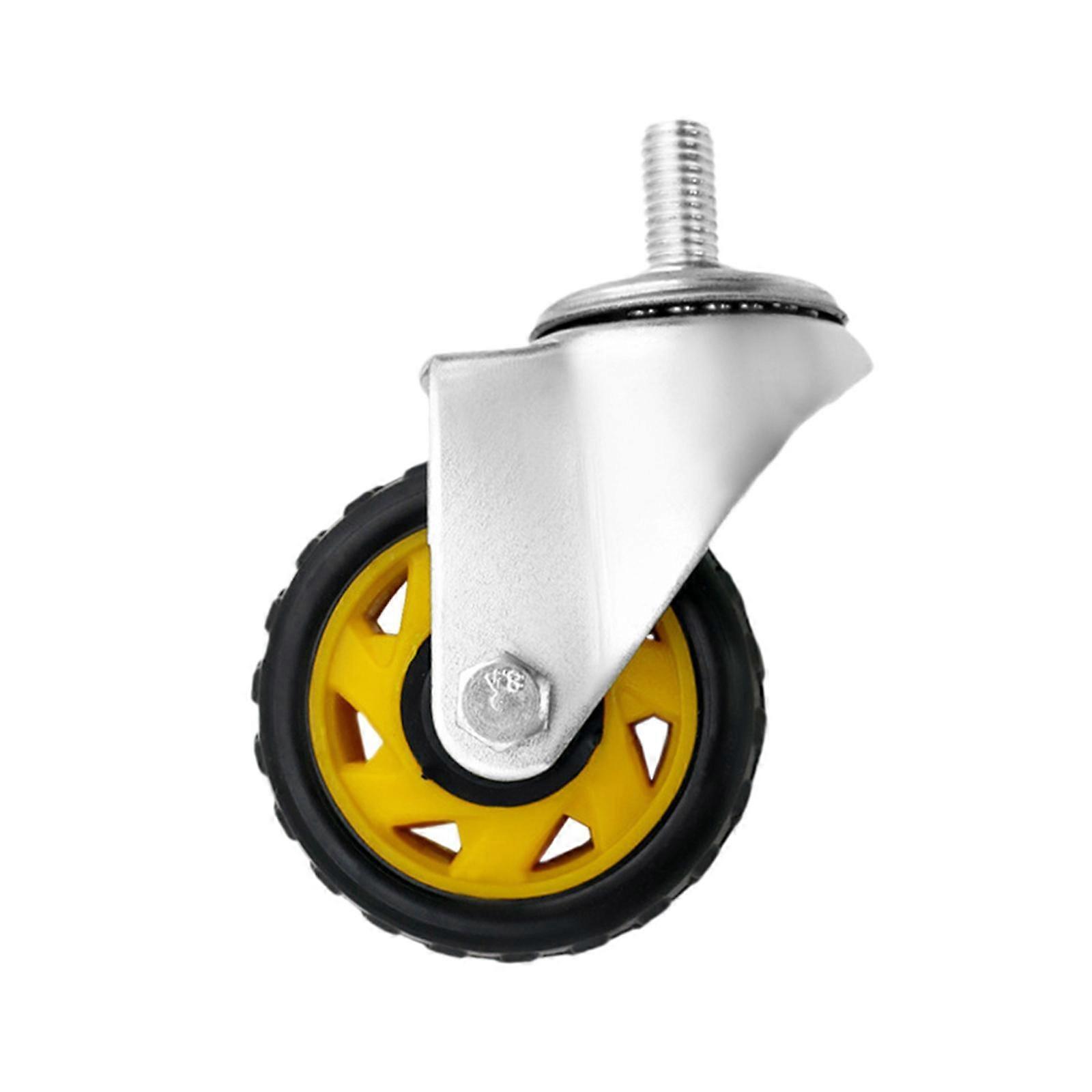 Swivel Plate Caster Wheels W Brake Lock Flexible ，Sturdy Multipurpose Replace
