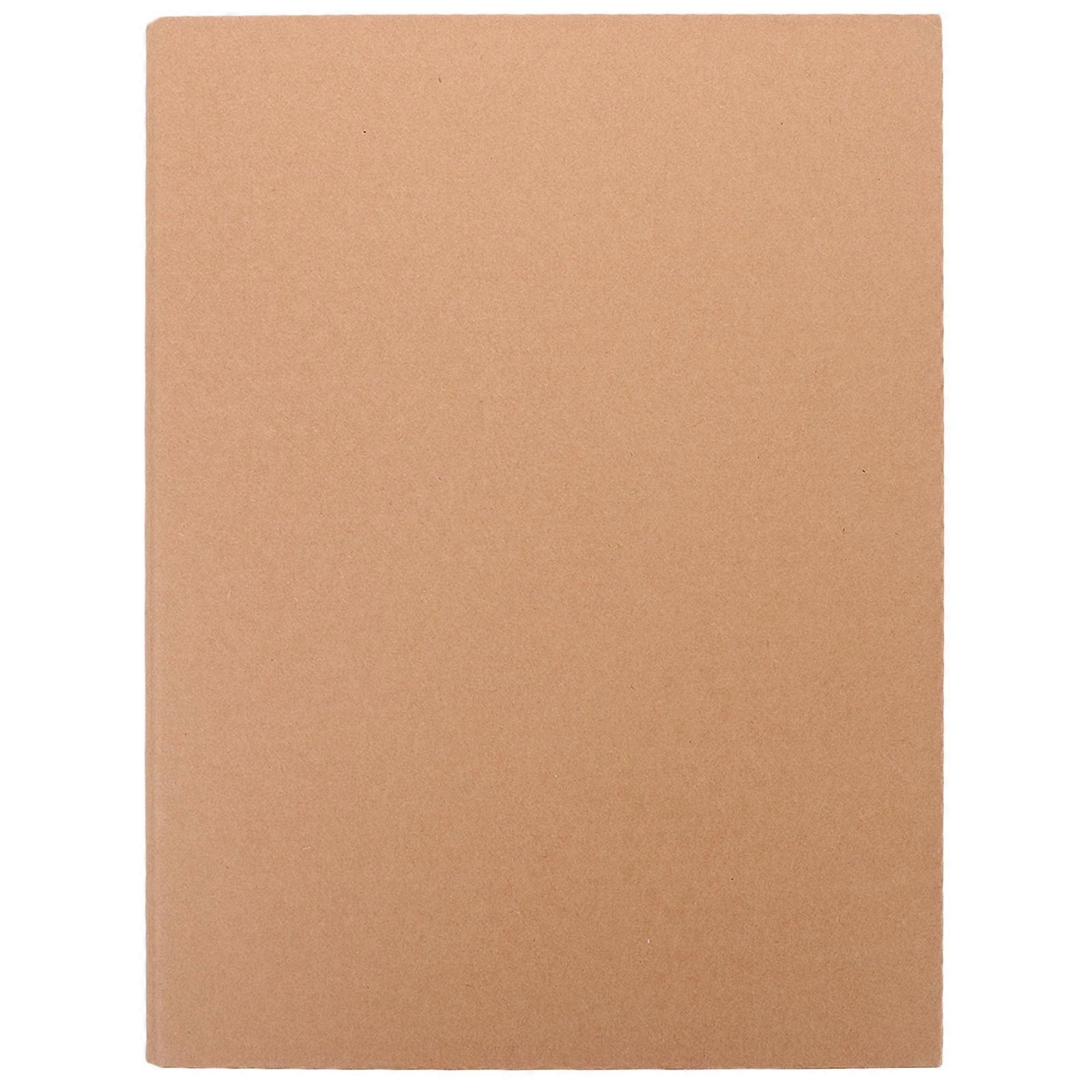 4Pcs Kraft Paper Ring Binder A4 Notebook Cover for Document Protection