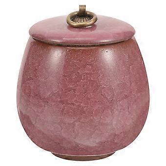Pet Cremation Urn Ceramic Small Keepsake Urn for Storage Violet Ashes Holder