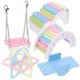Maison de jeu multifonctionnelle pour chinchillas, lot de 2 pour le fitness