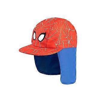 Marvel x Spiderman Boys Fitted Curved Peak Cap Red Character - One Size