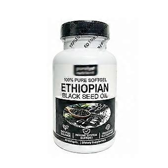 New - Ethiopian Black Seed Oil Nutrition Gels & Chews 60 Counts-B