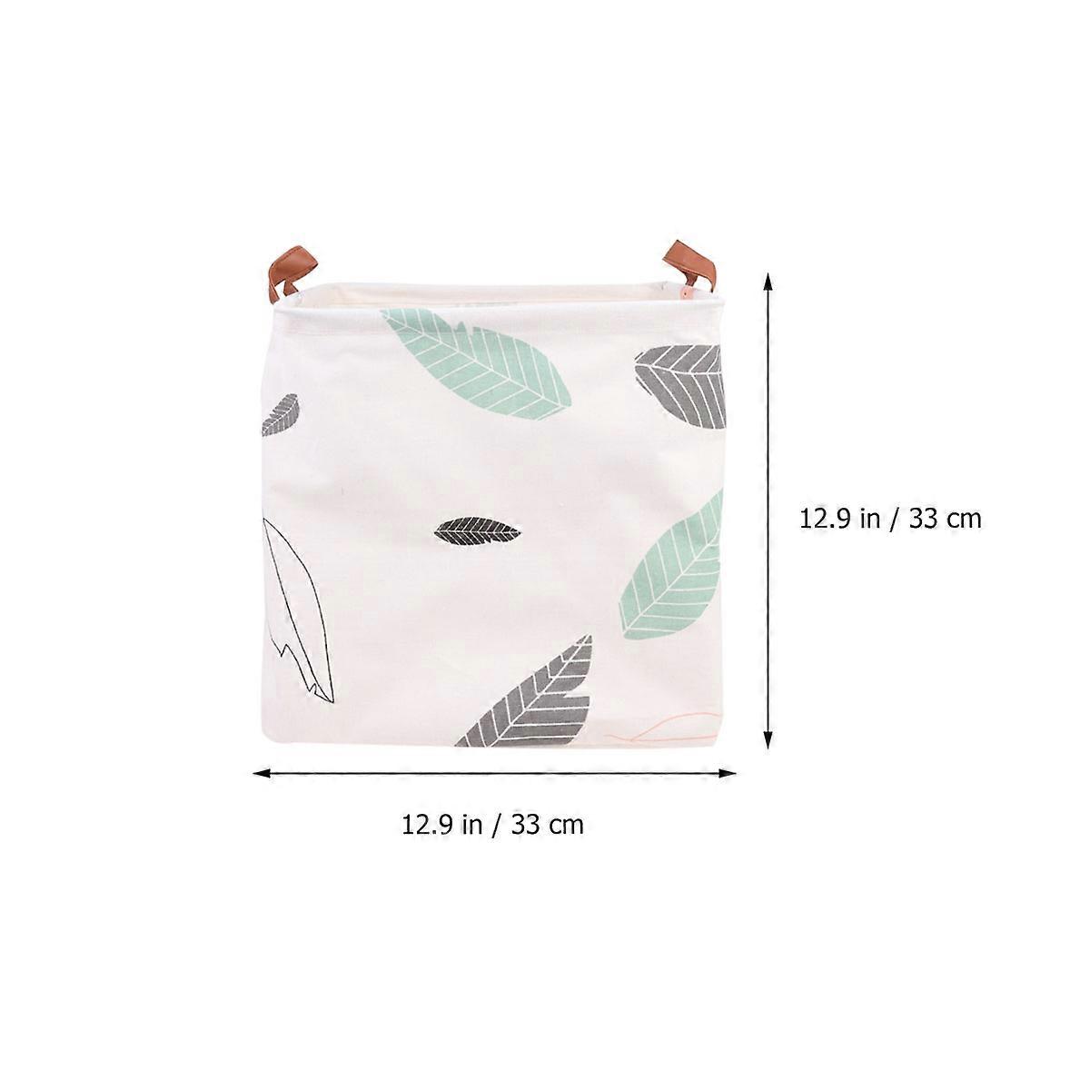 Laundry Basket Foldable Cotton Linen Laundry Hamper for Clothes