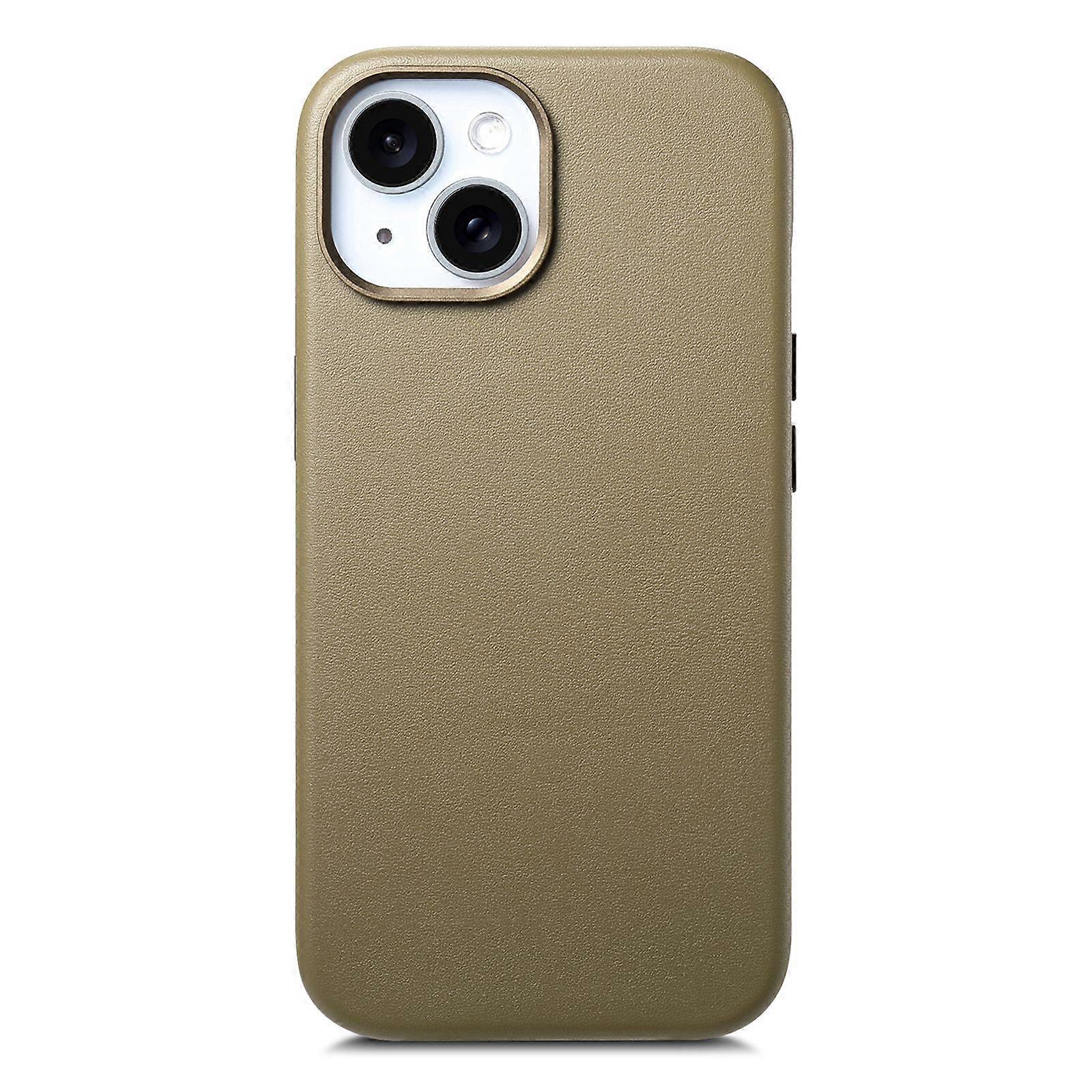 Case for iPhone 16 Plus Leather Texture Light Brown Noz14349