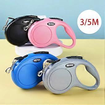 Nylon Dog Leash Automatic Retractable Puppy Lead Outdoor Hiking Extending Pet Tr