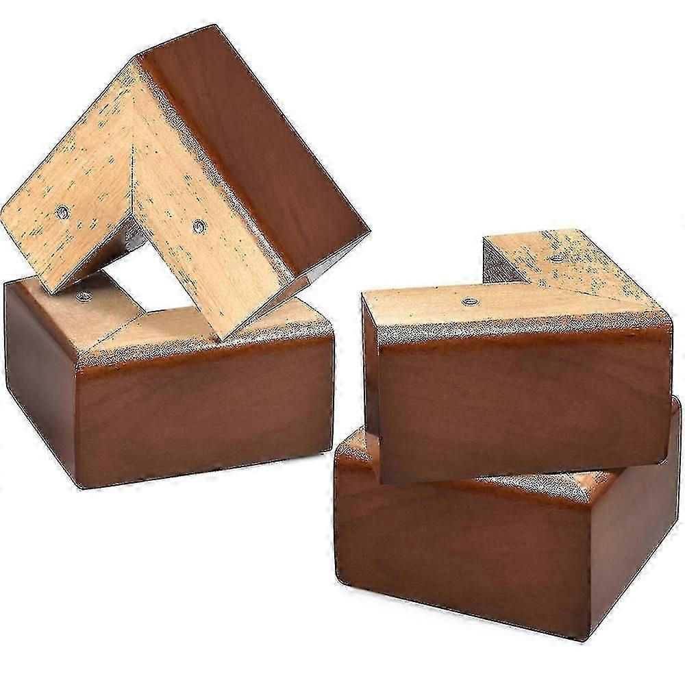 Holzsofabeine für Möbel L-Form Sofabeine Kommodenbeine 4er-Set