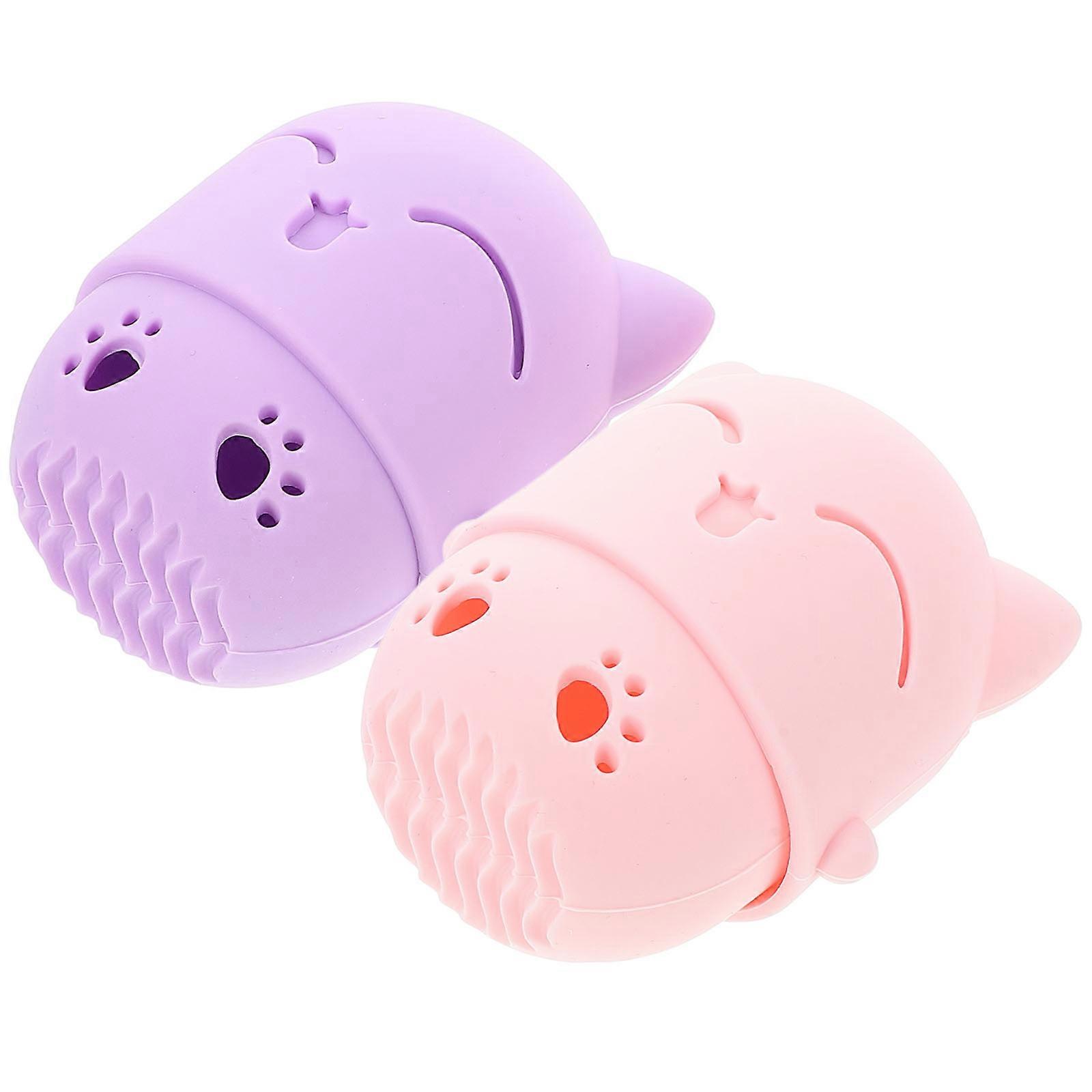 Makeup Sponge Holder Cat Silicone for Storage 8Pcs Assorted