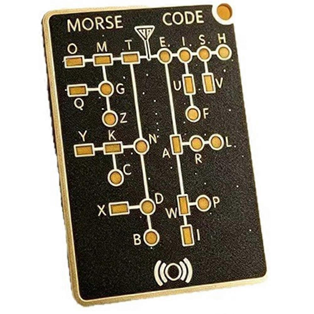 Morse Code Trainer Card -Interactive LED Audio Telegraph Practice Tool Real-Time Feedback Record Playback Portable PCB