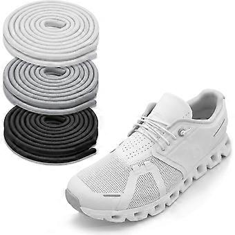 3 Pairs Elastic No-Tie Shoelaces, Stretchy Replacement Laces Compatible with ON Cloud 5 Running Shoes